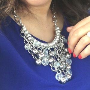 Women beautiful necklace!! Cristal and silver